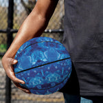 Blue Crystal Kaleidoscope Print Basketball