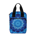 Blue Crystal Kaleidoscope Print Bible Tote Bag