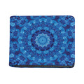 Blue Crystal Kaleidoscope Print Bifold Wallet