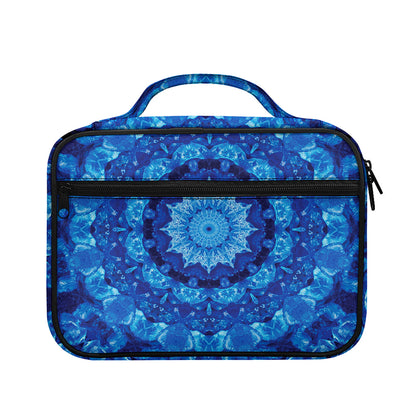 Blue Crystal Kaleidoscope Print Briefcase Bible Bag
