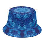Blue Crystal Kaleidoscope Print Bucket Hat