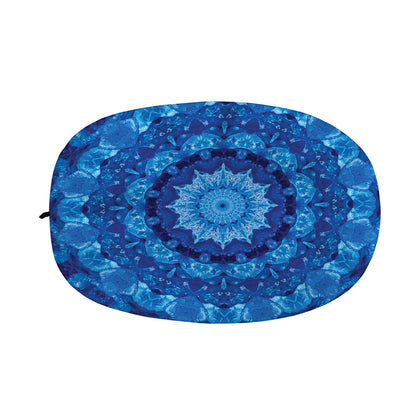 Blue Crystal Kaleidoscope Print Car Side Mirror Covers