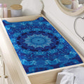 Blue Crystal Kaleidoscope Print Changing Pad Cover
