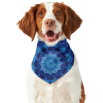 Blue Crystal Kaleidoscope Print Dog Bandana