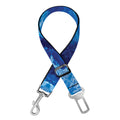 Blue Crystal Kaleidoscope Print Dog Seat Belt