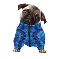 Blue Crystal Kaleidoscope Print Dog Zip Up Jacket
