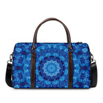 Blue Crystal Kaleidoscope Print Duffle Bag