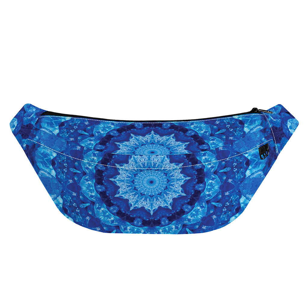 Blue Crystal Kaleidoscope Print Fanny Pack