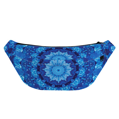 Blue Crystal Kaleidoscope Print Fanny Pack