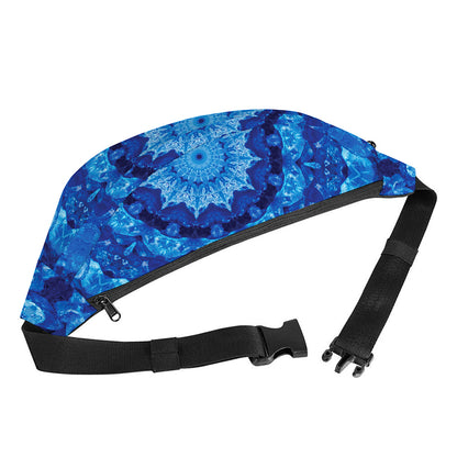 Blue Crystal Kaleidoscope Print Fanny Pack