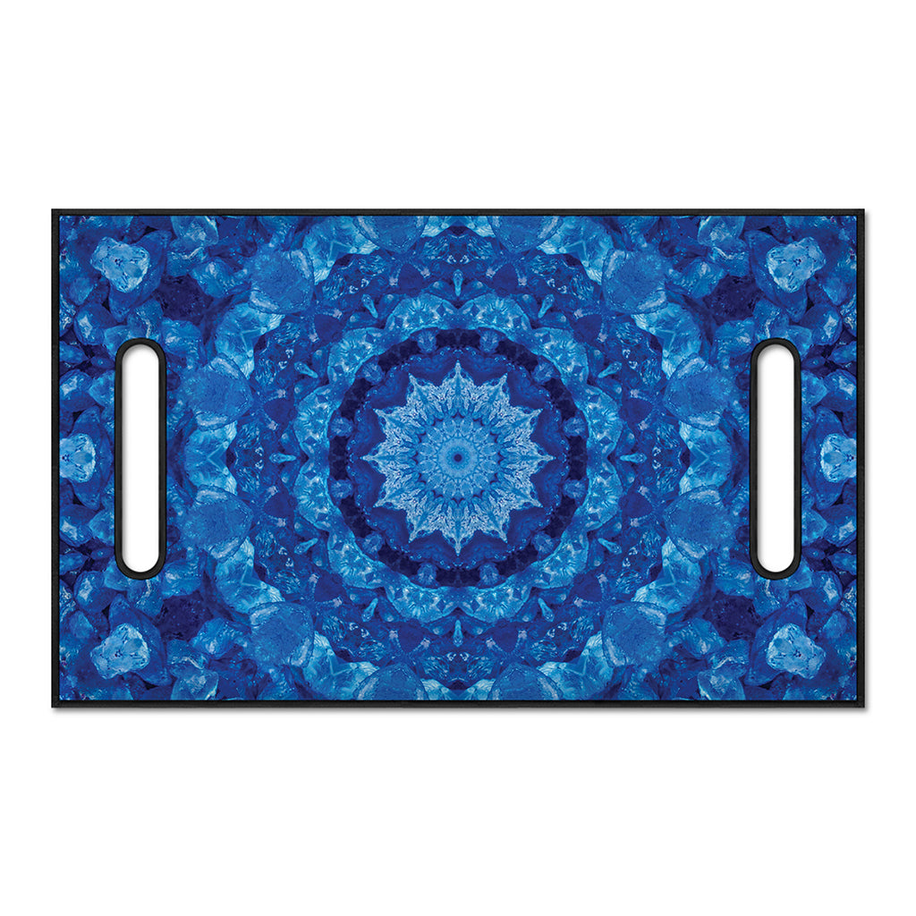 Blue Crystal Kaleidoscope Print Golf Cart Seat Cover