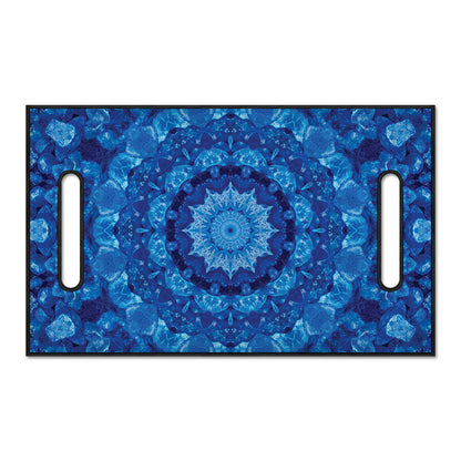 Blue Crystal Kaleidoscope Print Golf Cart Seat Cover