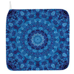 Blue Crystal Kaleidoscope Print Hand Towel