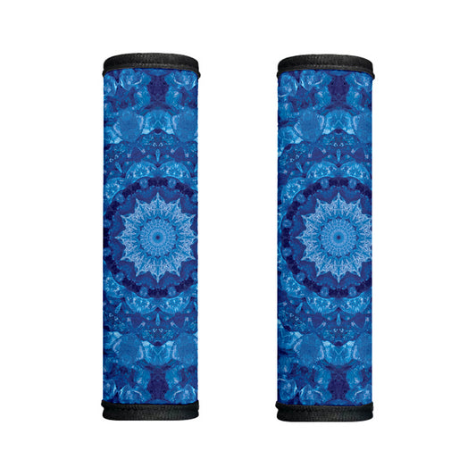 Blue Crystal Kaleidoscope Print Handle Covers