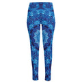 Blue Crystal Kaleidoscope Print High-Waisted Pocket Leggings