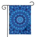 Blue Crystal Kaleidoscope Print House Flag