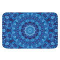 Blue Crystal Kaleidoscope Print Indoor Door Mat