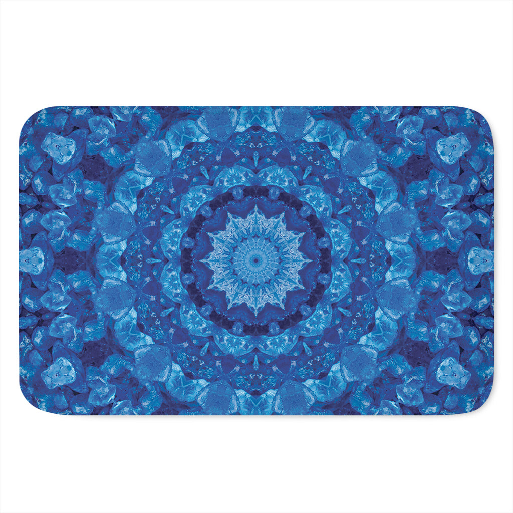 Blue Crystal Kaleidoscope Print Indoor Door Mat