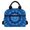 Blue Crystal Kaleidoscope Print Insulated Lunch Bag