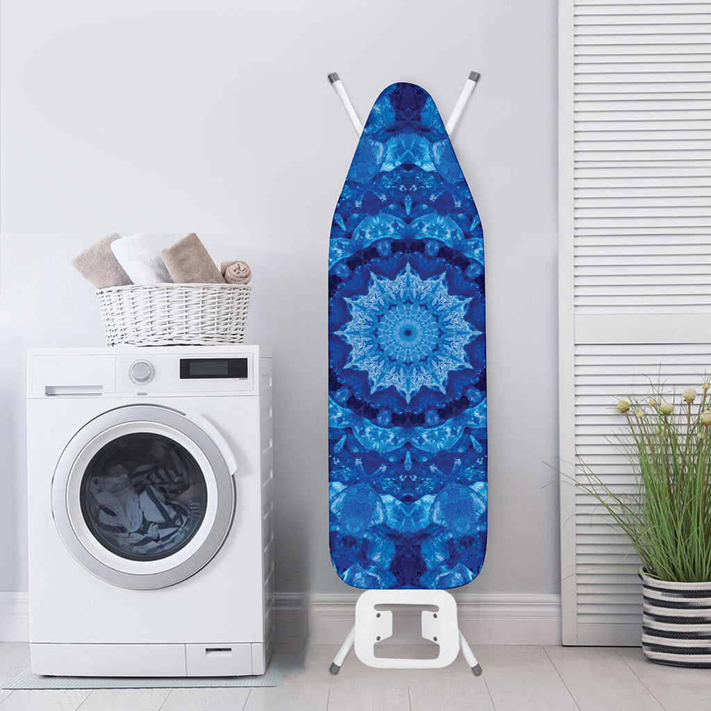 Blue Crystal Kaleidoscope Print Ironing Board Cover