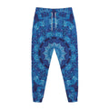 Blue Crystal Kaleidoscope Print Jogger Pants