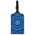Blue Crystal Kaleidoscope Print Luggage Tag