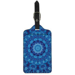Blue Crystal Kaleidoscope Print Luggage Tag