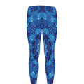 Blue Crystal Kaleidoscope Print Men's Leggings
