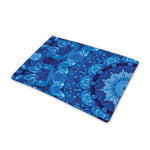 Blue Crystal Kaleidoscope Print Pet Cooling Mat Cover