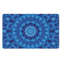 Blue Crystal Kaleidoscope Print Polyester Doormat