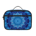 Blue Crystal Kaleidoscope Print Portable Lunch Bag