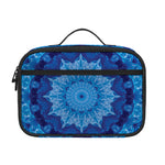 Blue Crystal Kaleidoscope Print Portable Lunch Bag