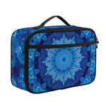 Blue Crystal Kaleidoscope Print Portable Lunch Bag
