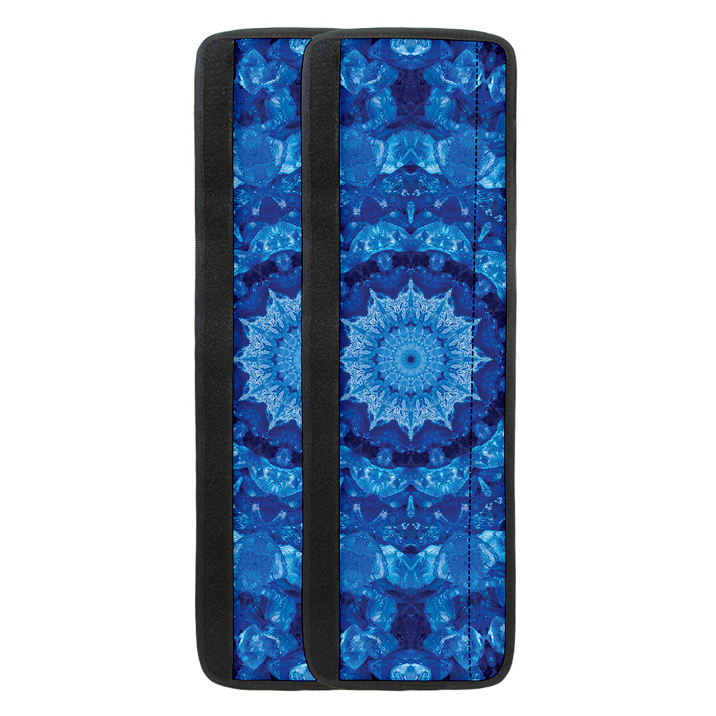 Blue Crystal Kaleidoscope Print Refrigerator Handle Covers