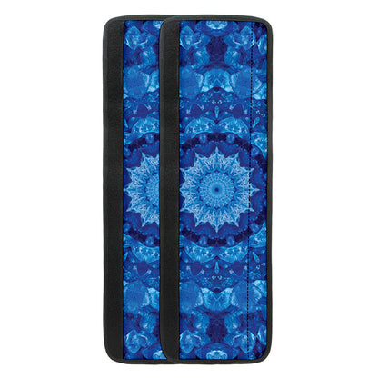 Blue Crystal Kaleidoscope Print Refrigerator Handle Covers