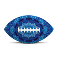 Blue Crystal Kaleidoscope Print Rugby Ball