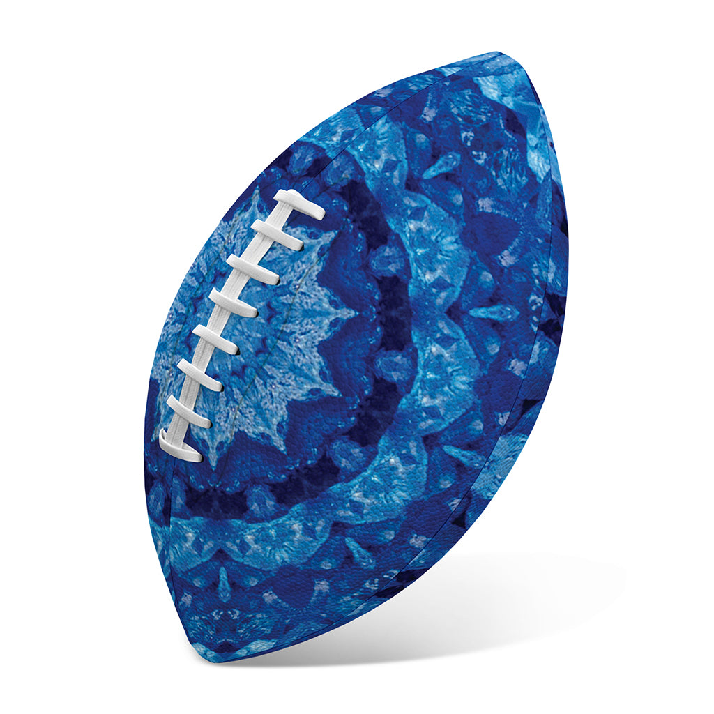 Blue Crystal Kaleidoscope Print Rugby Ball