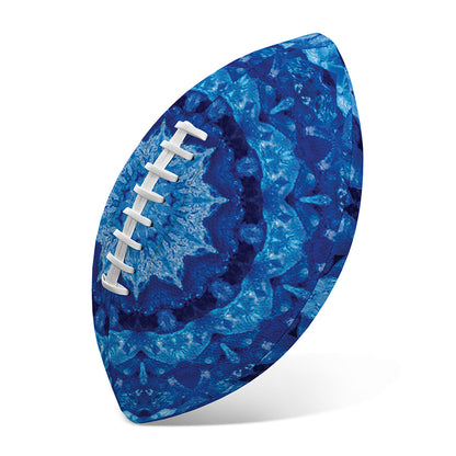 Blue Crystal Kaleidoscope Print Rugby Ball
