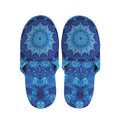 Blue Crystal Kaleidoscope Print Slippers