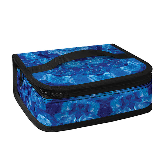 Blue Crystal Kaleidoscope Print Small Lunch Bag