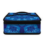 Blue Crystal Kaleidoscope Print Small Lunch Bag