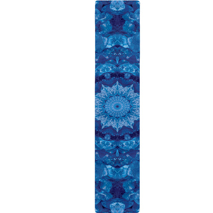 Blue Crystal Kaleidoscope Print Table Runner