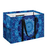 Blue Crystal Kaleidoscope Print Utility Tote Bag