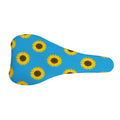 Blue Cute Sunflower Pattern Print Bicycle Seat Cover
