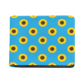 Blue Cute Sunflower Pattern Print Bifold Wallet