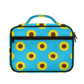 Blue Cute Sunflower Pattern Print Briefcase Bible Bag