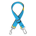 Blue Cute Sunflower Pattern Print Dog Seat Belt