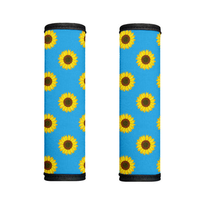 Blue Cute Sunflower Pattern Print Handle Covers