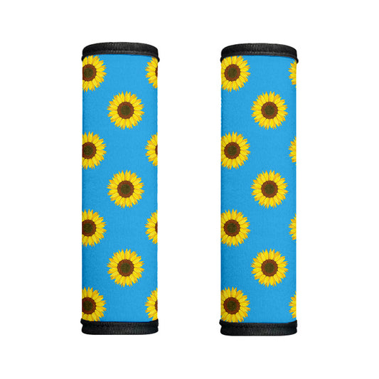 Blue Cute Sunflower Pattern Print Handle Covers
