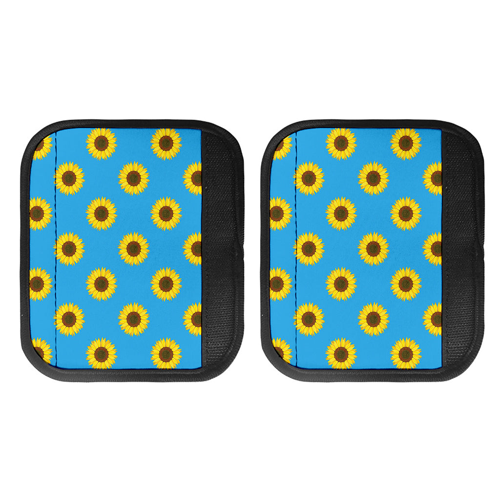 Blue Cute Sunflower Pattern Print Handle Covers
